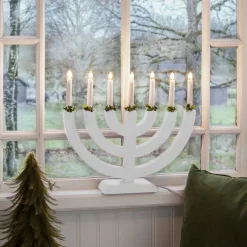 New Konstsmide Adventsstake 7 armet - Hvit