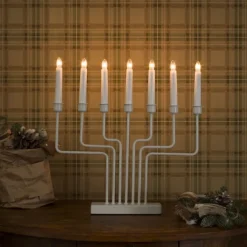 Outlet Konstsmide Adventsstake 7 armet - Hvit