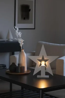 Konstsmide Adventsstjerne på fot 35 cm