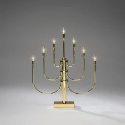 Discount Konstsmide Adventstake 7 armet Messingfarget