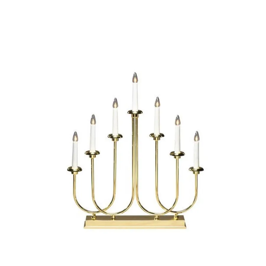 Hot Konstsmide Adventstake 7 armet Messingfarget