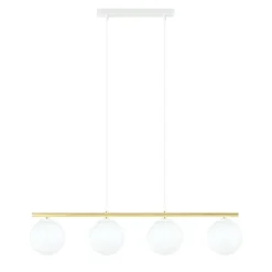 Sale Emibig Allora takpendel 4-lys - Hvit/Opal/Gullfarget Hvit / Opal / Gull