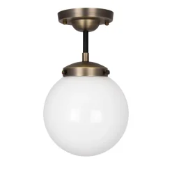 Discount Globen Lighting Ally Plafond IP44 - Antikk Messing