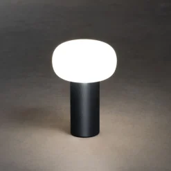 Online Konstsmide Antibes oppladbar bordlampe 2700/3000/4000K og RGB IP54 Dimbar - grå Antrasitt