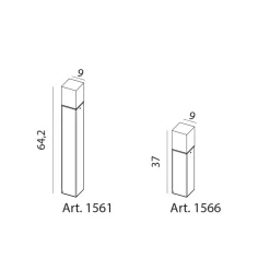 Online Norlys Arendal 1566 pullert 4W LED 37 cm Svart