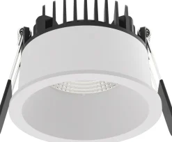 Sale NorDesign Aria D75 lavtbyggende downlight 7W 2700K IP44 m/flicker free dimbar driver - Hvit
