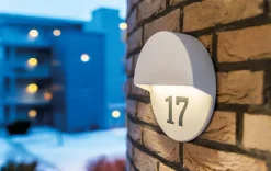 Outlet Sg Armaturen As Arlon round vegglampe utendørs 10W 2700 Kelvin IK10 IP65 - Dimbar Svart