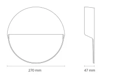 Discount Sg Armaturen As Arlon round vegglampe utendørs 10W 3000 Kelvin IK10 IP65 - Dimbar Svart