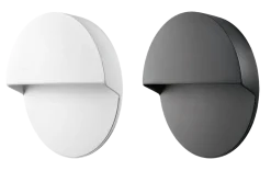 Discount Sg Armaturen As Arlon round vegglampe utendørs 10W 3000 Kelvin IK10 IP65 - Dimbar Svart