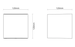 Outlet Sg Armaturen As Artes round vegglampe opp/ned utendørs IP65 8W 2700K Dimbar