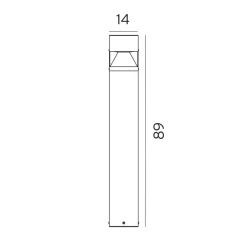 Sale Norlys Arvika 891 pullert 12,7W LED 89 cm Galvanisert
