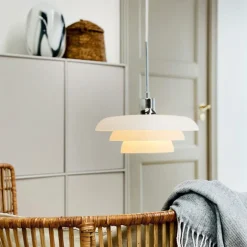 Hot Dyberg Larsen Ava takpendel Ø31 Hvit/krom
