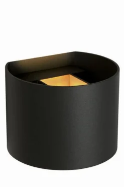 Lucide Axi round vegglampe opp/ned baderom IP54 6 watt 2700 Kelvin - Svart