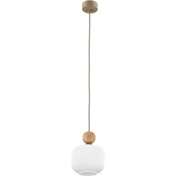 Hot TK Lighting Ballo takpendel 1-lys Hvit / Trefarget