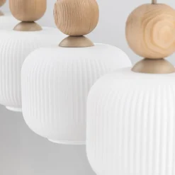 Online TK Lighting Ballo takpendel 4-lys Hvit / Trefarget