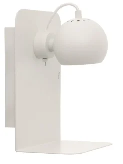 Hot Frandsen Ball vegglampe m/USB Svart