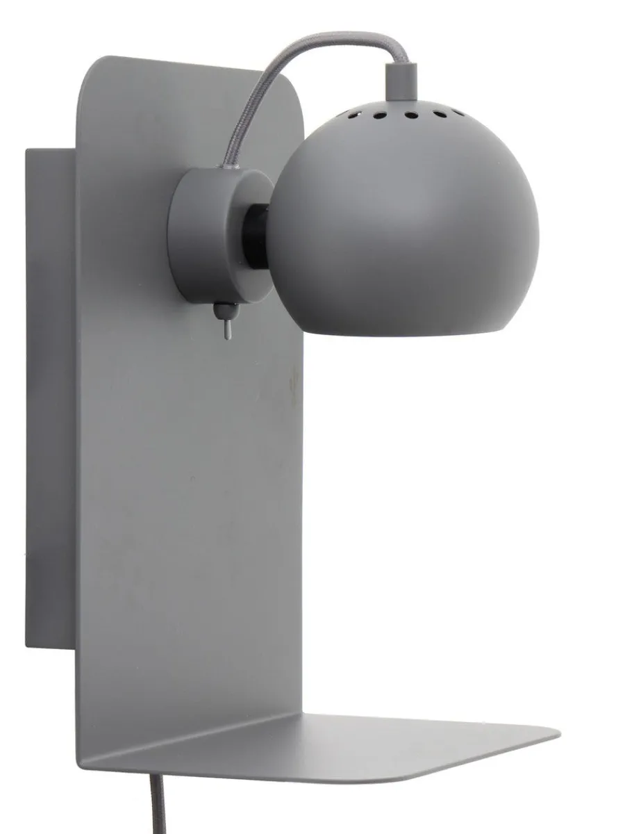 Hot Frandsen Ball vegglampe m/USB Svart