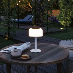 Sale Paulmann Bartja bordlampe oppladbar via USB eller solcelle 2700 Kelvin IP44