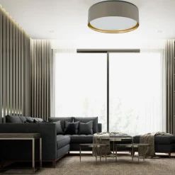 Outlet TK Lighting Bilbao taklampe 60 cm Svart / Gullfarget