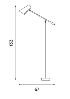 Hot Northern Birdy gulvlampe
