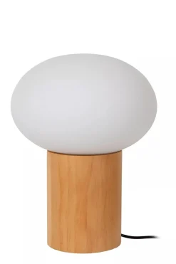 Clearance Lucide Birtle bordlampe 38 cm Tre / Hvit
