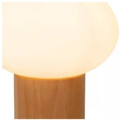 Clearance Lucide Birtle bordlampe 38 cm Tre / Hvit