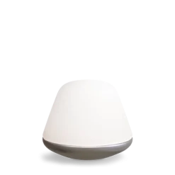 Herstal Bloom bordlampe small E27 - sølv/Opal glass Satin