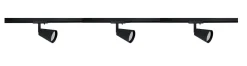 Hot NorDesign Bocca spotskinne 3 spotter 1 meter - Svart