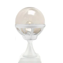 Outlet Norlys Bologna portstolpe 312 - Hvit/ Klart glass