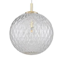 New TK Lighting Cadix takpendel 30 cm Klar / Gullfarget
