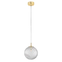 TK Lighting Cadix takpendel 21 cm Klar / Gullfarget