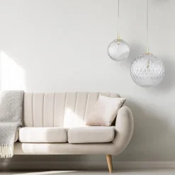 TK Lighting Cadix takpendel 21 cm Klar / Gullfarget