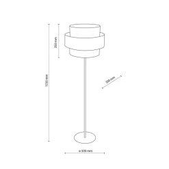 Discount TK Lighting Calisto gulvlampe Natur