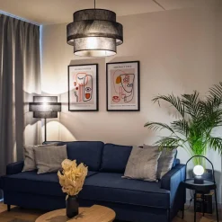 Clearance TK Lighting Calisto takpendel 50 cm Svart