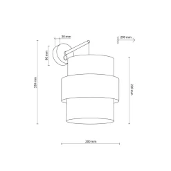 Hot TK Lighting Calisto vegglampe Natur