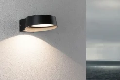 Sale Paulmann Capea Grand vegglampe utendørs IP44 11,5W 3000 Kelvin Antrasitt