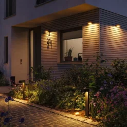 Discount Paulmann Capea vegglampe utendørs IP44 6W 2200 Kelvin Antrasitt