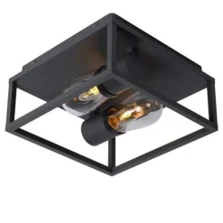 Online Lucide Carlyn taklampe baderom IP54 Svart