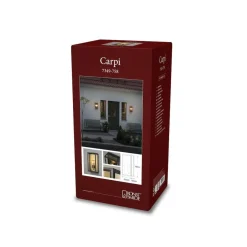 Konstsmide Carpi vegglampe utendørs H40 cm IP44 - Svart/Messing Svart / Messing