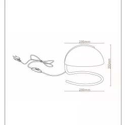 Clearance Lucide Cato bordlampe - Oransje