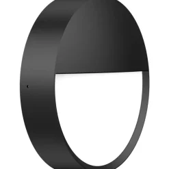 New Solar Champ eye vegglampe utendørs 8W 3000/4000 Kelvin IP65 Svart