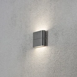 Hot Konstsmide Chieri vegglampe 2x3W LED - Mørk Grå