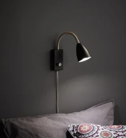 Marksløjd Ciro flex vegglampe - Svart/stål - Svart / Stål