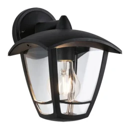 Best Paulmann Classic vegglampe ned utendørs IP44 Svart