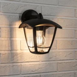 Best Paulmann Classic vegglampe ned utendørs IP44 Svart