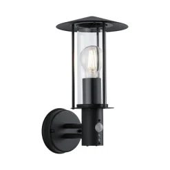 Clearance Paulmann Classic vegglampe opp utendørs IP44 - Med bevegelsessensor Mørk grå