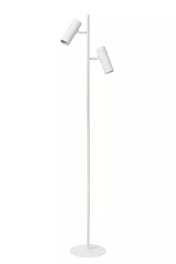 Outlet Lucide Clubs gulvlampe 2-lys - Hvit