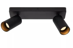 Discount Lucide Clubs takspot 2-lys Svart