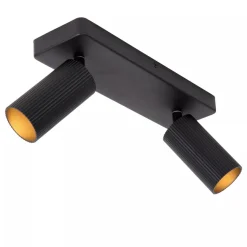 Discount Lucide Clubs takspot 2-lys Svart