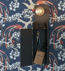 Outlet Marksløjd Combo vegglampe/nøkkelskap - - Svart
